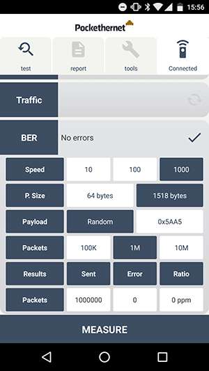 pockethernet BER test